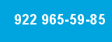 922 965-59-85